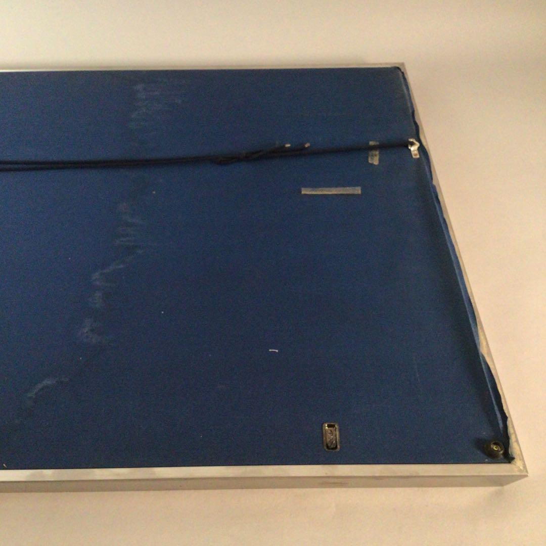 No3711額装 川端龍子 熊笹に貝図 絹本 在銘 落款 日本画 絵画 送料