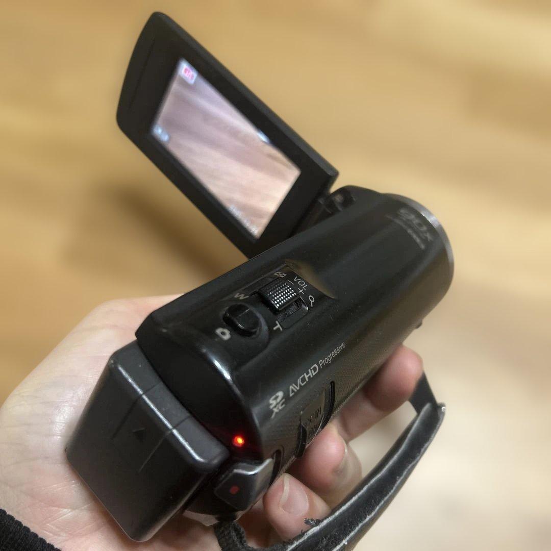 Panasonic HC-V480MS ビデオカメラ　黒色　バッテリー　充電器