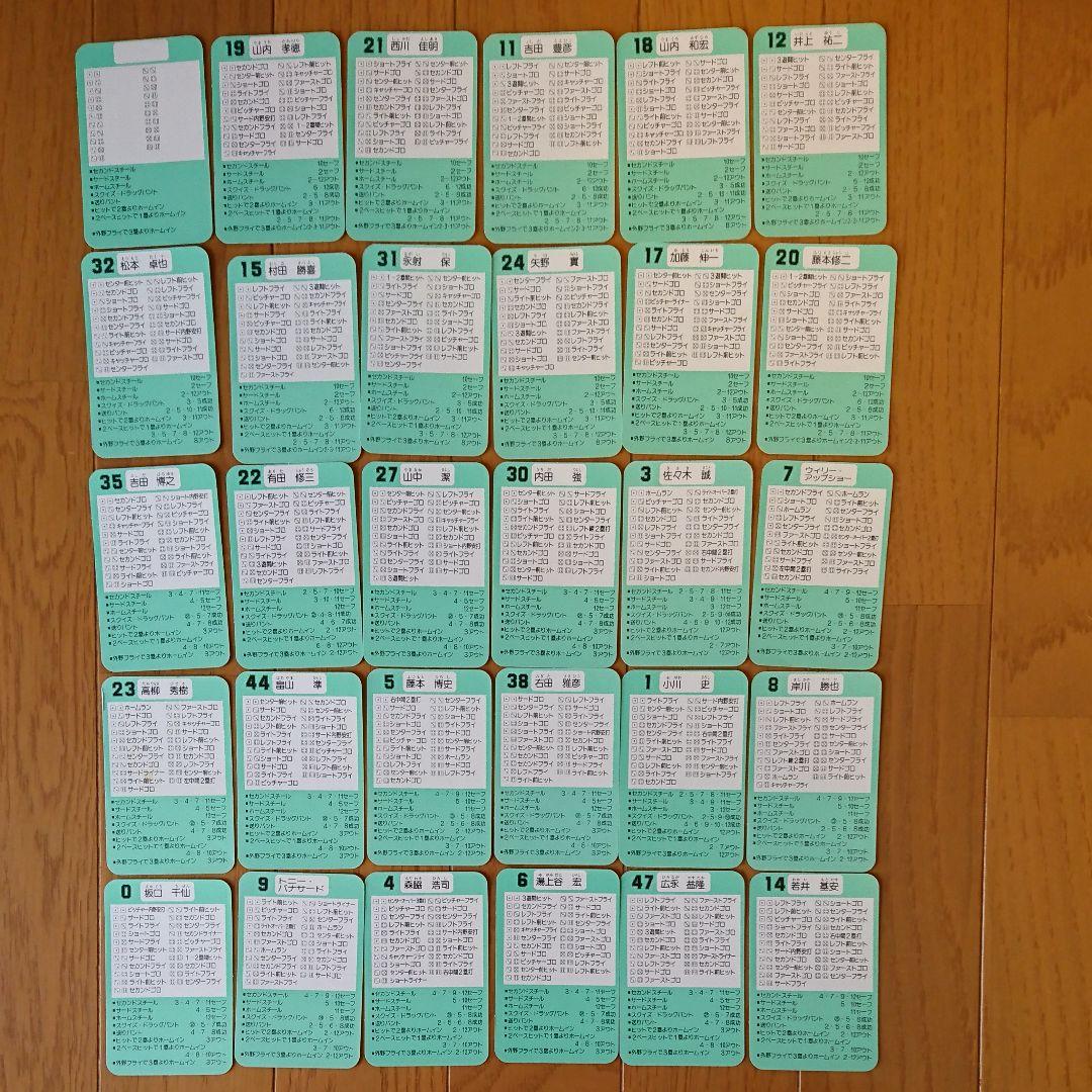 福岡ダイエーホークス 90年 タカラ 野球カードゲーム 29枚(ロゴ抜き)セット