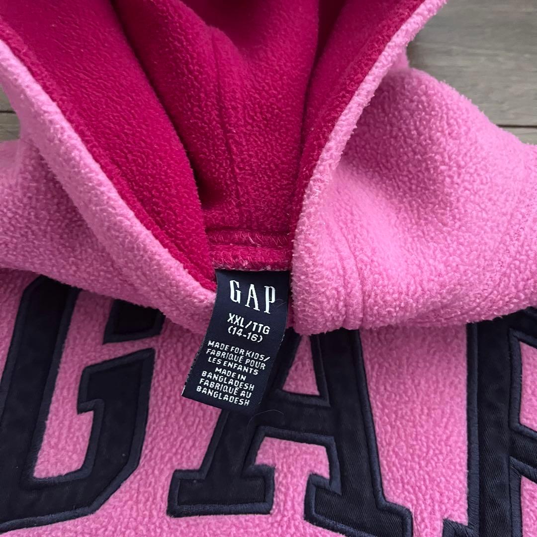 90s OLD GAP ギャップ パーカー archive ピンク 短丈 y2k
