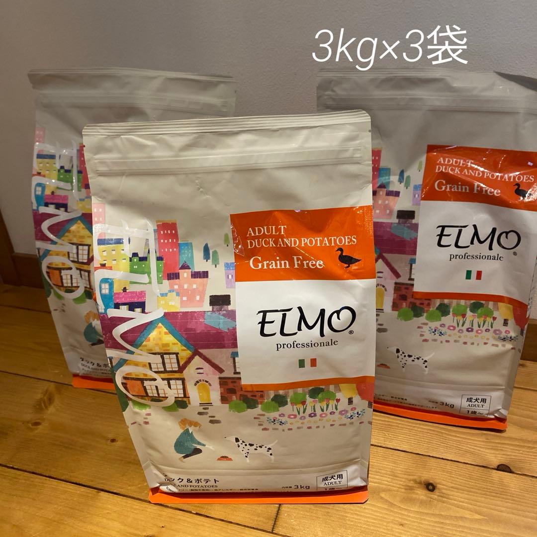 ELMO ダック&ポテト 3kg×3袋 犬用品