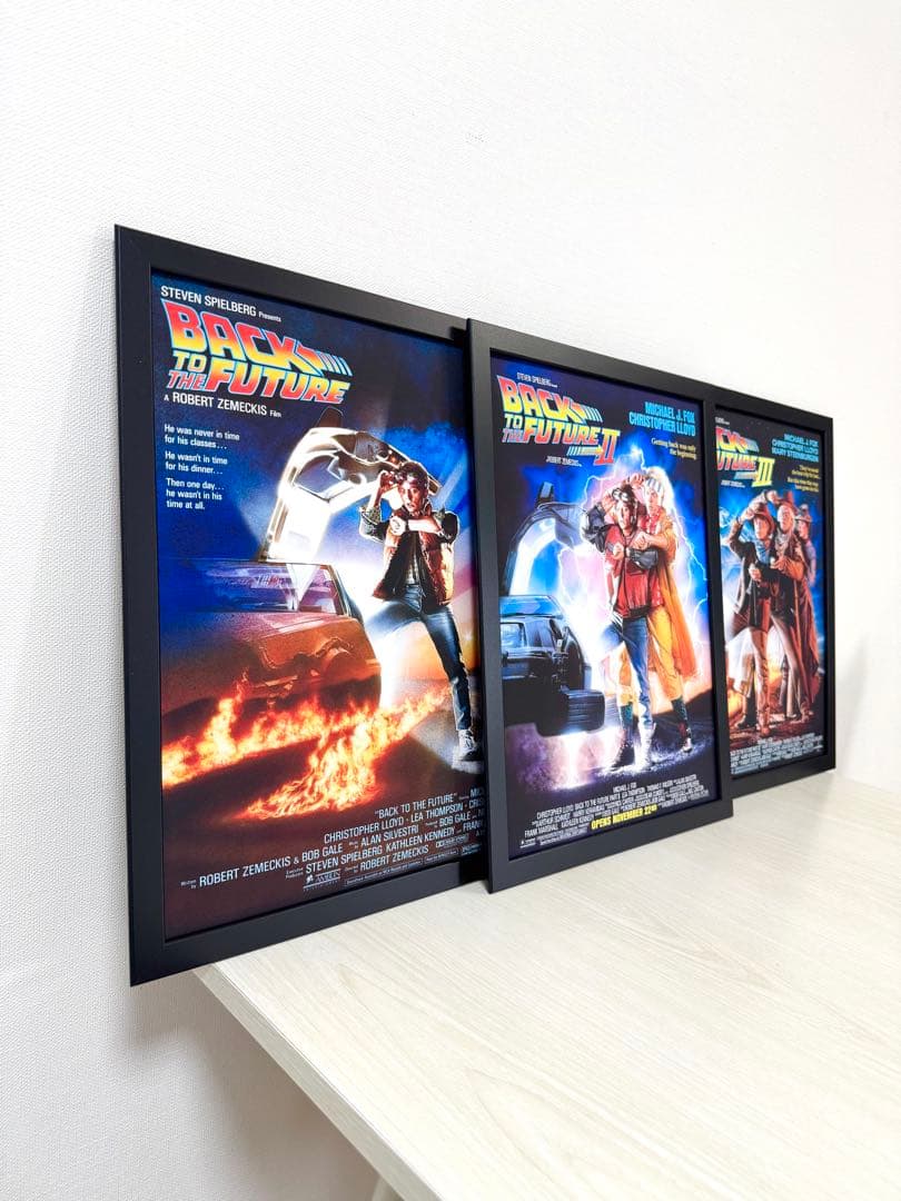 276.フレーム付きキャンバスアート　映画ポスター　バックトゥーザ・フューチャー
