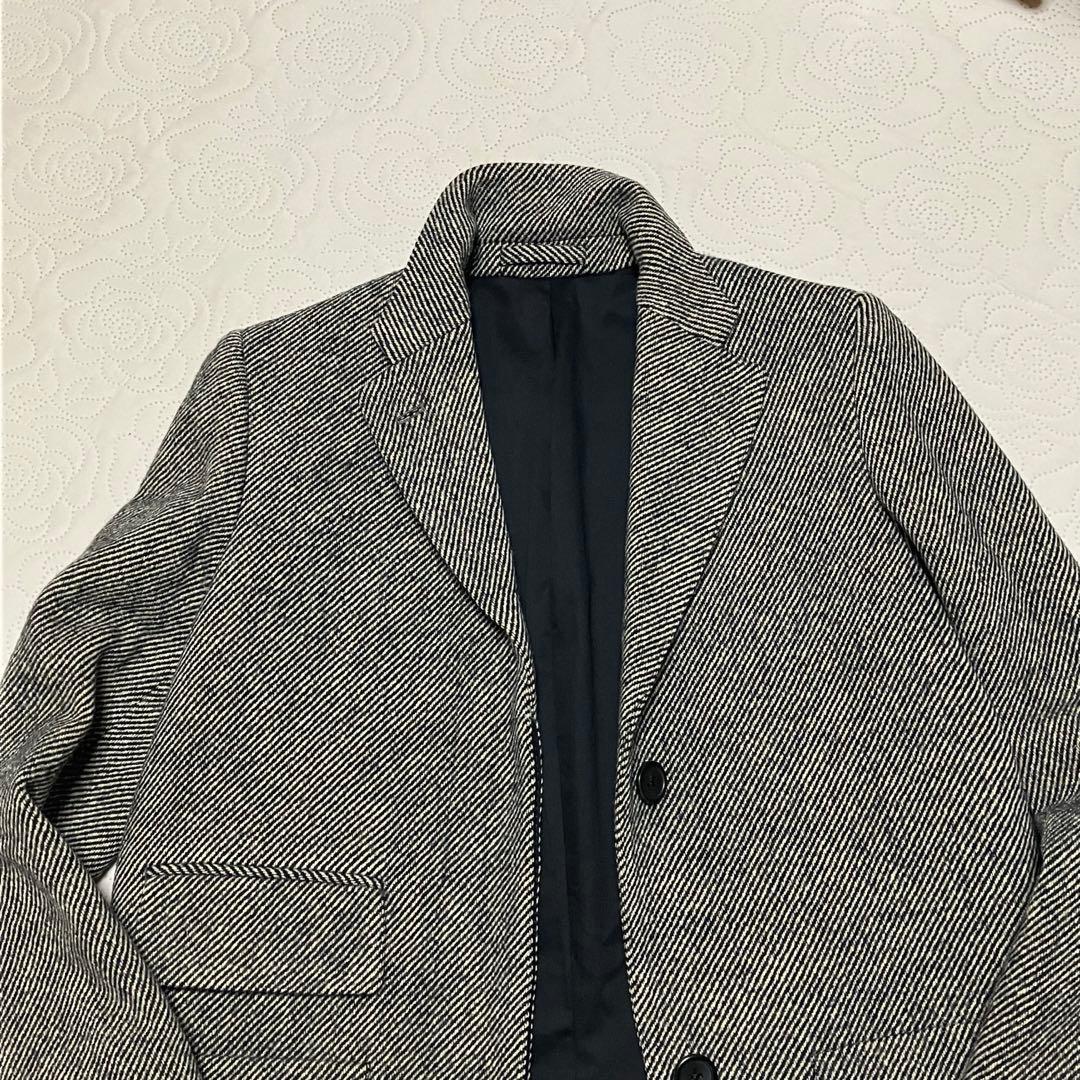 マーガレットハウエル コート ツイード ロング ウール100%Lサイズ