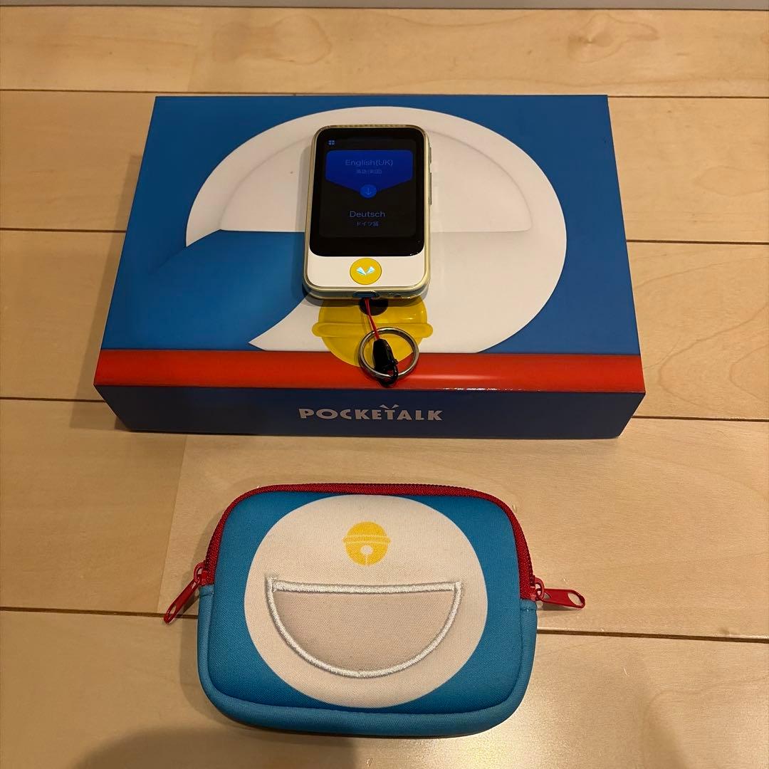 ポケトークS_ドラえもん.ver _箱・充電器 ・ケース付き - メルカリ