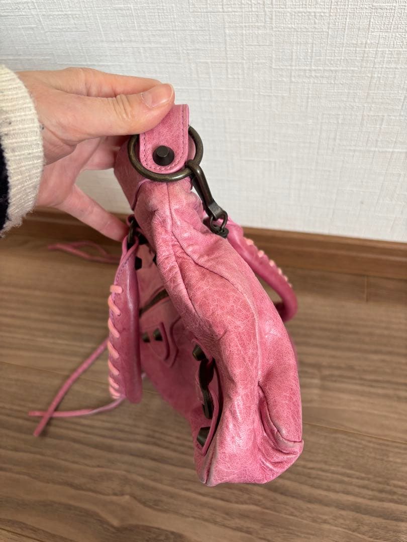 バレンシアガ　シティ　2wayバッグ　ピンク