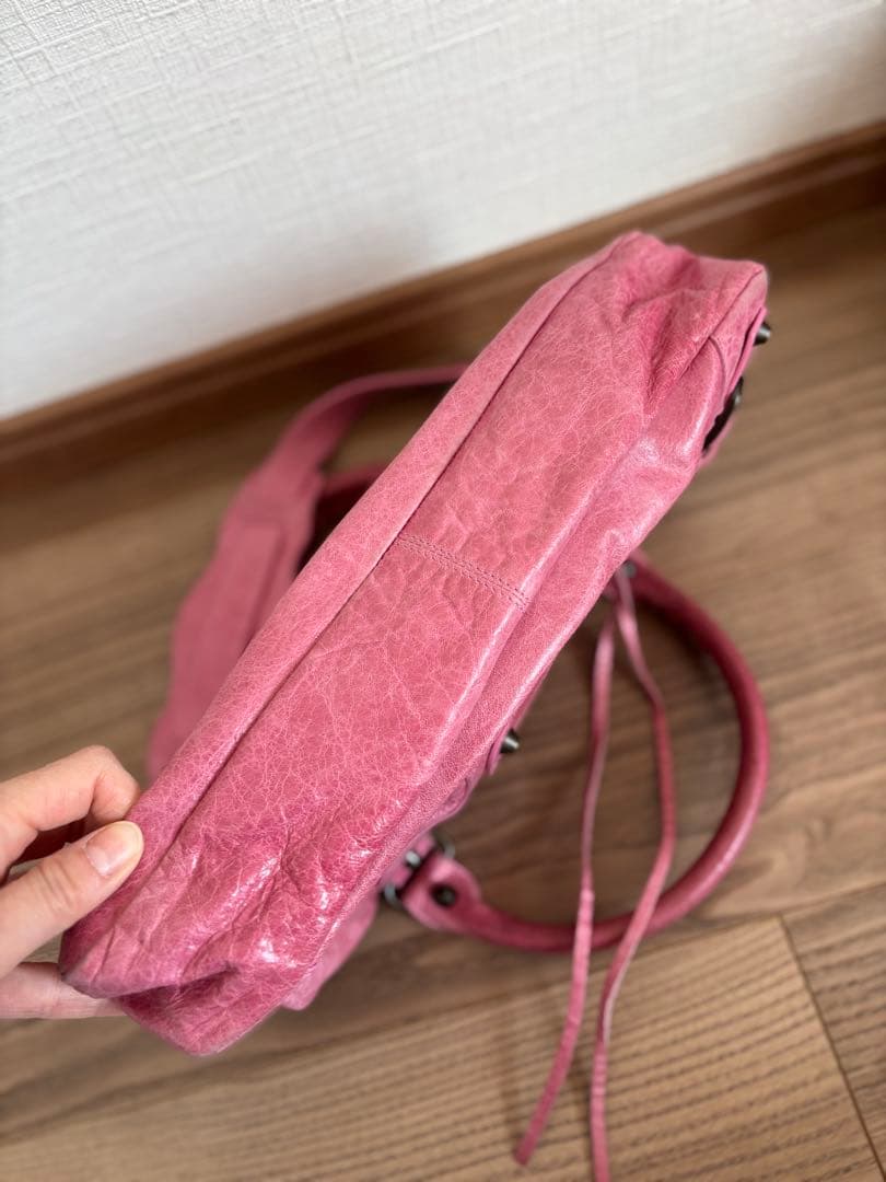 バレンシアガ　シティ　2wayバッグ　ピンク