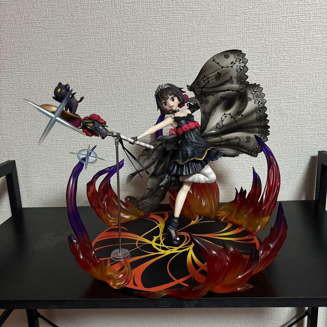 このすば　めぐみん　漆黒の薔薇ドレス　1/7スケール めぐみん 漆黒の薔薇ドレスver. 1/7スケールフィギュア – フィギュア