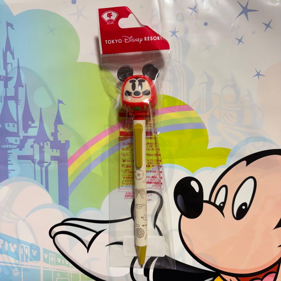 ディズニー⭐️お正月2026 ボールペン だるま - メルカリ