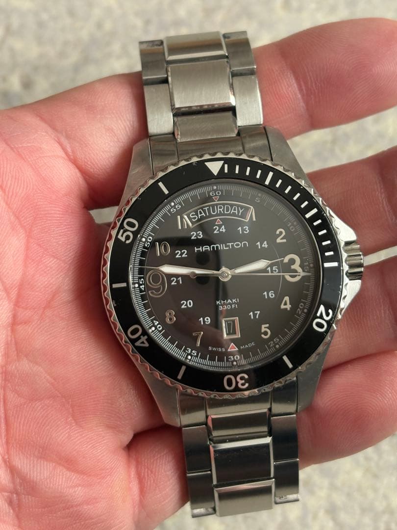 ハミルトン　カーキ　H645110 美品