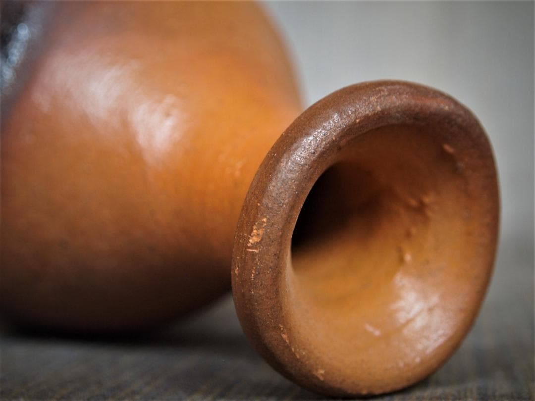 希少作☆森岡成好☆とくり（南蛮窯変徳利）☆共箱