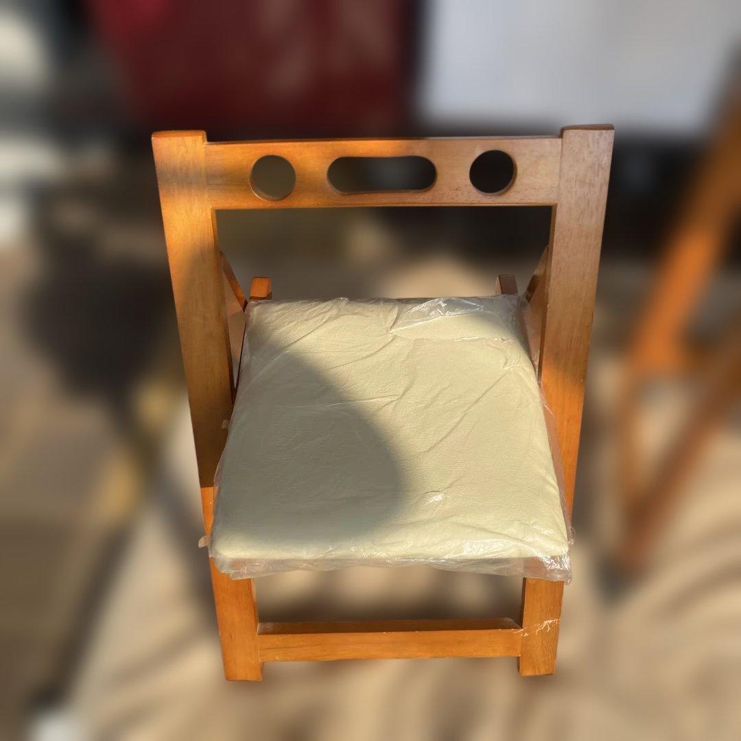 新たに傷入りました！CD 折りたたみデスク&チェア 収納付き キャスター