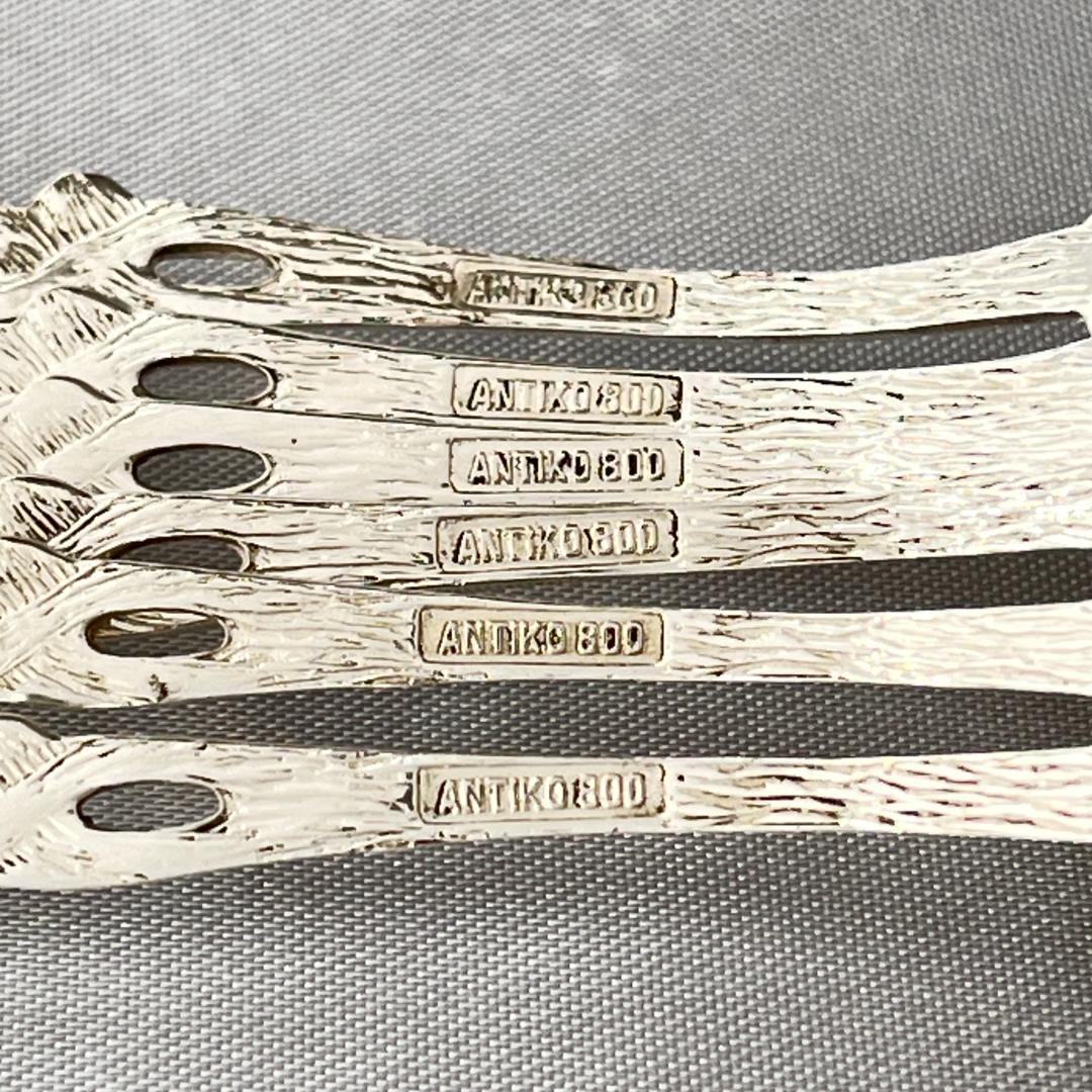 【ANTICO】 ヒルデスハイムローズ ティースプーン 6本【純銀】10.5cm