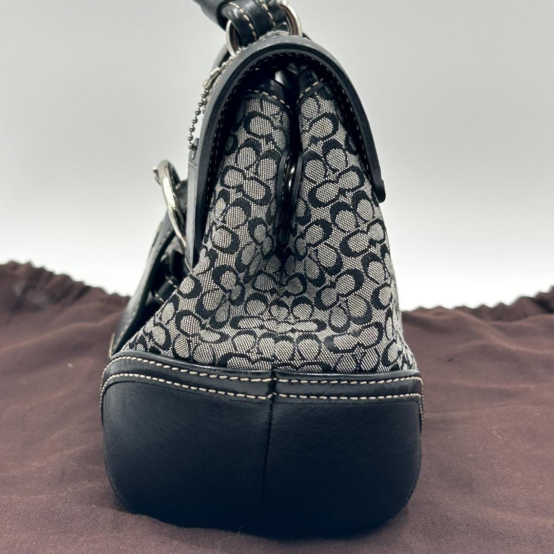 極美品✨コーチ ハンドバッグ ソーホー ミニシグネチャー トップハンドル 保存袋