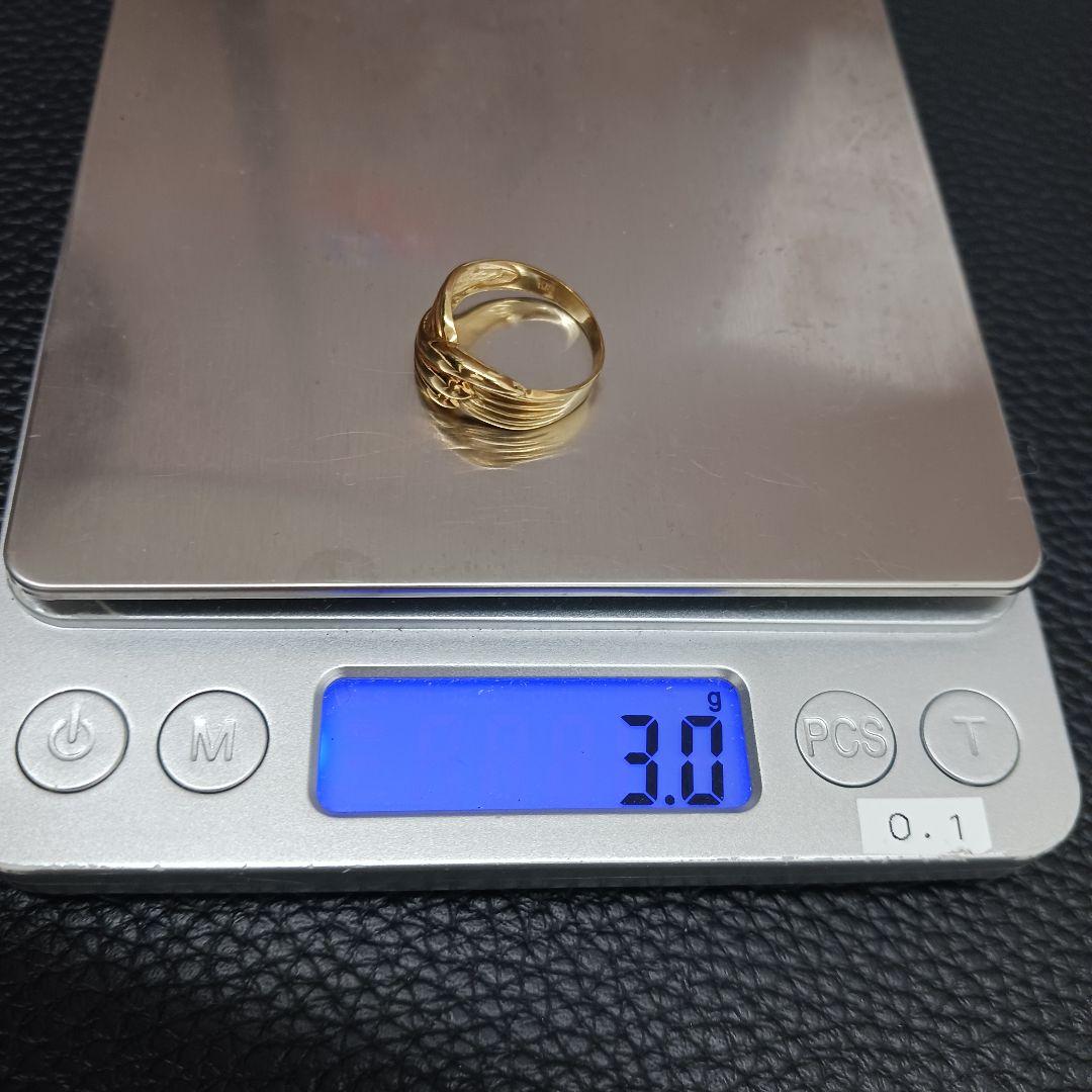 (C010503) K18 YG リング 指輪 約10号
