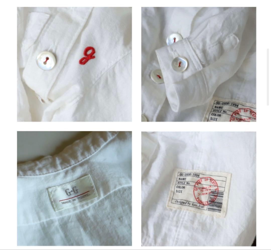 アトリエgg Gホワイトシャツ