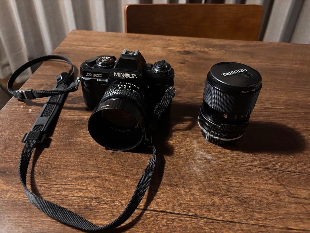 MINOLTA X-500 一眼レフカメラ レンズセット おまけつき