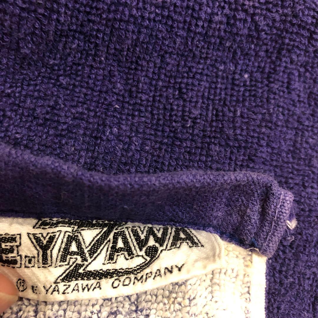 E.YAZAWA COMPANY ロゴ ビーチタオル ネイビー