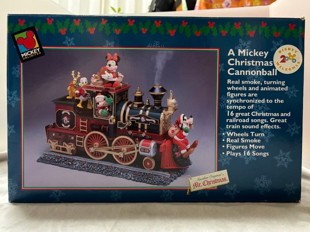 ミッキークリスマスキャノンボール フィギュア 機関車 汽車ライト