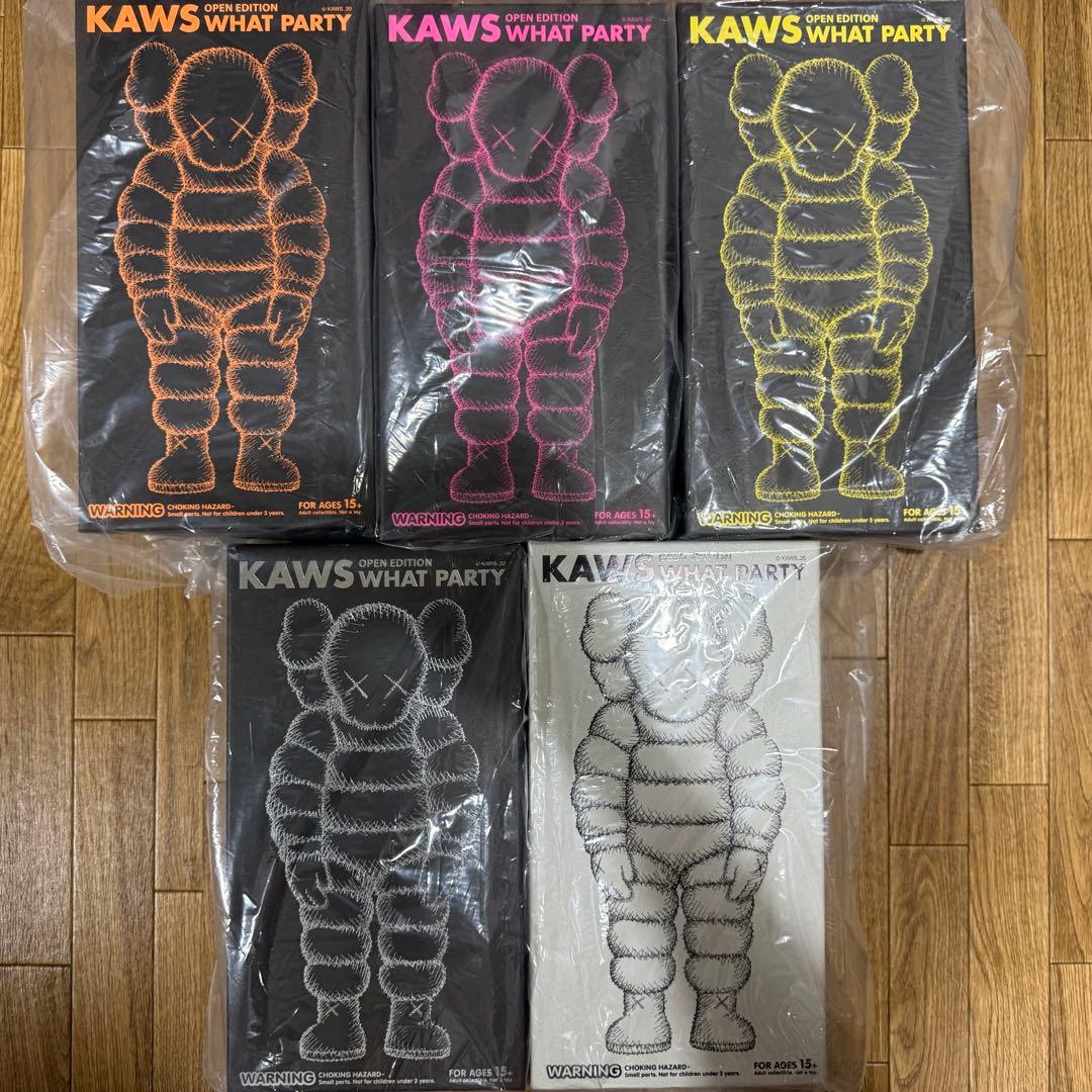 新品未開封 kaws what party figure 5体セット - メルカリ