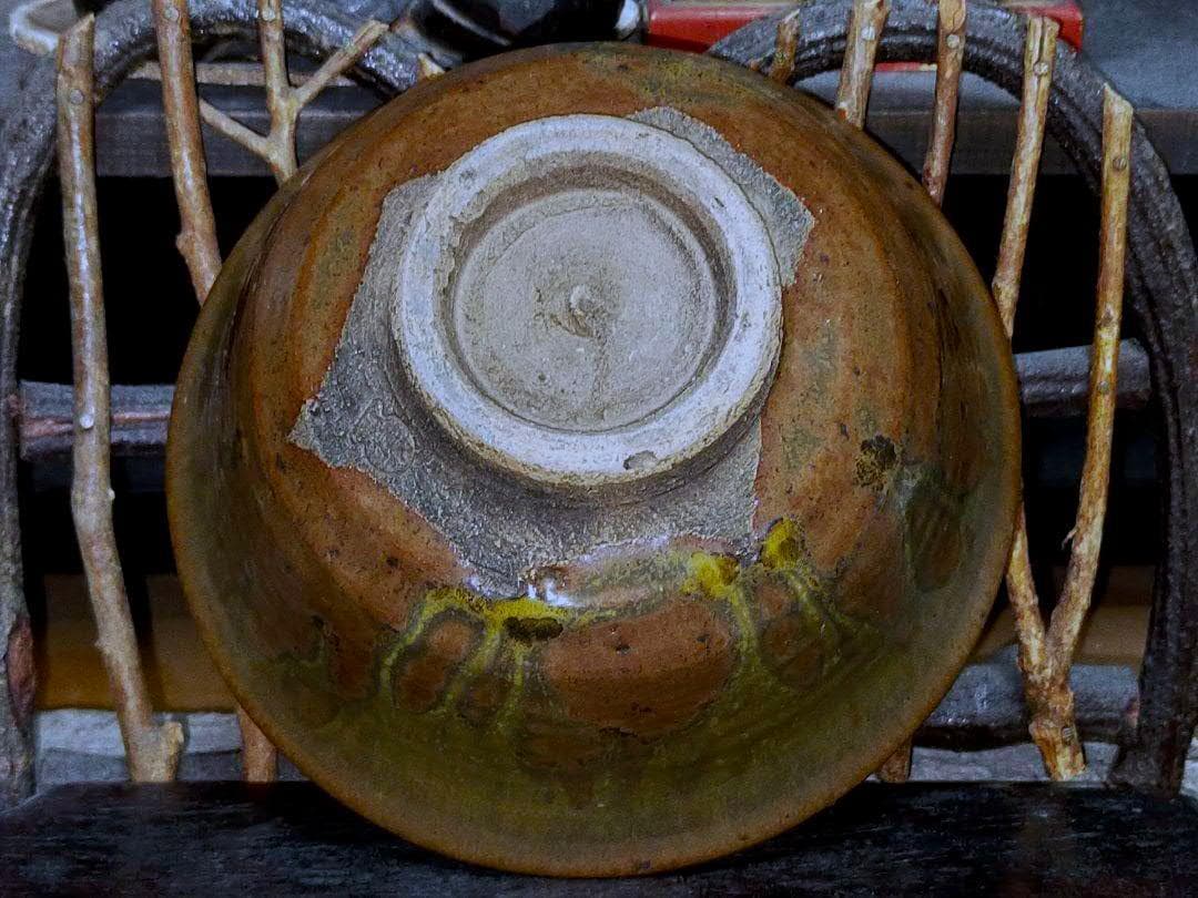 ♥極上　柿の蔕　茶碗　桐箱付き　骨董品　古玩