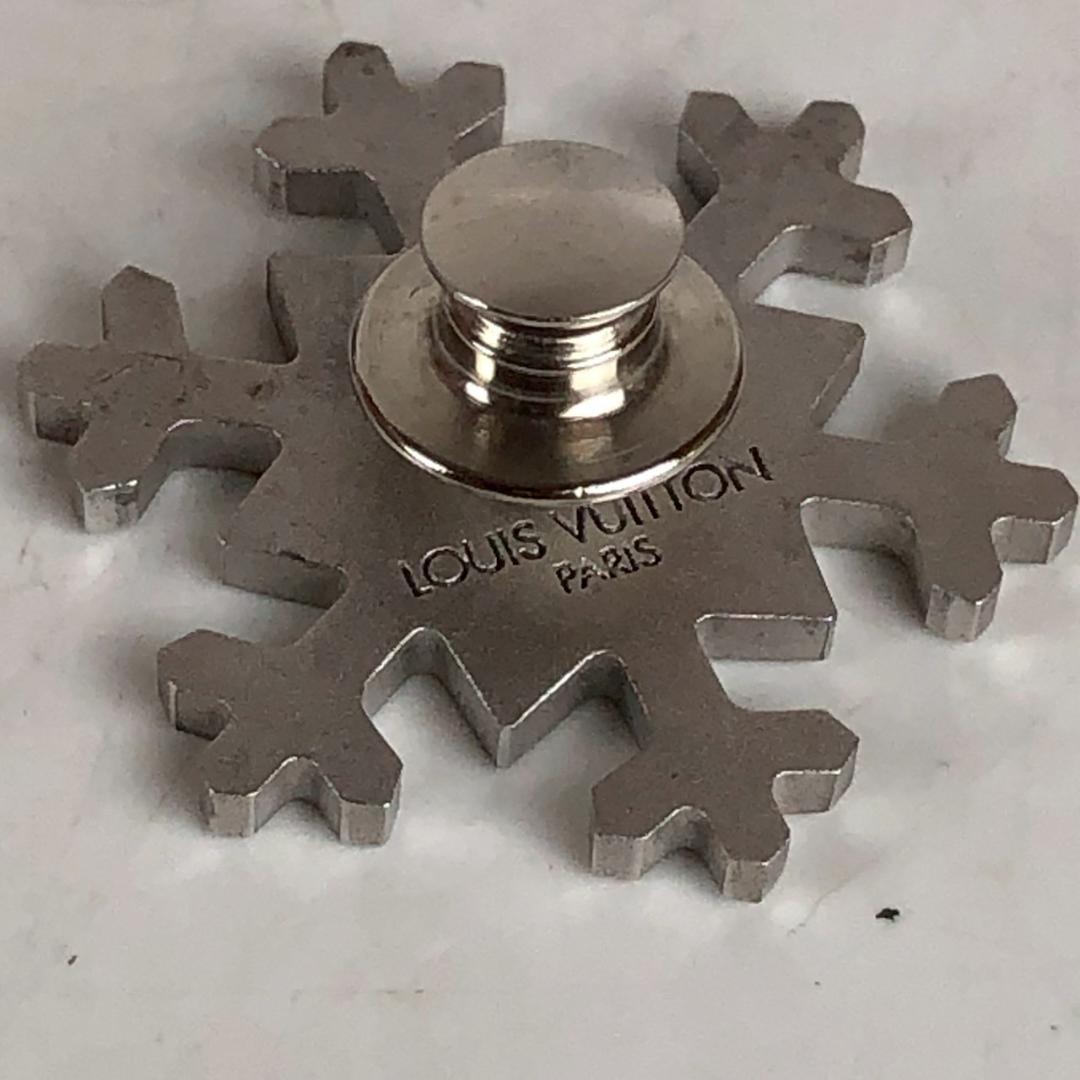 Louis Vuitton ルイ・ヴィトン スノーフレーク ピンバッジ シルバー