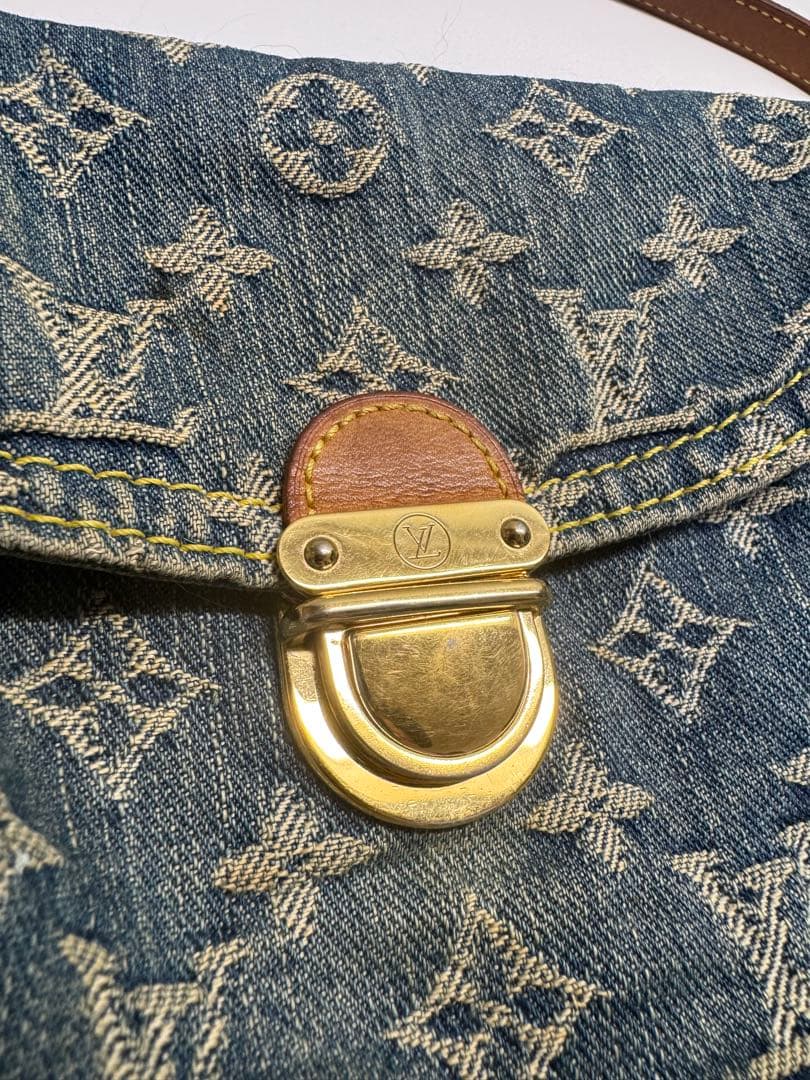 ルイヴィトン ミニプリーティ モノグラムデニム ショルダーバッグ M95050