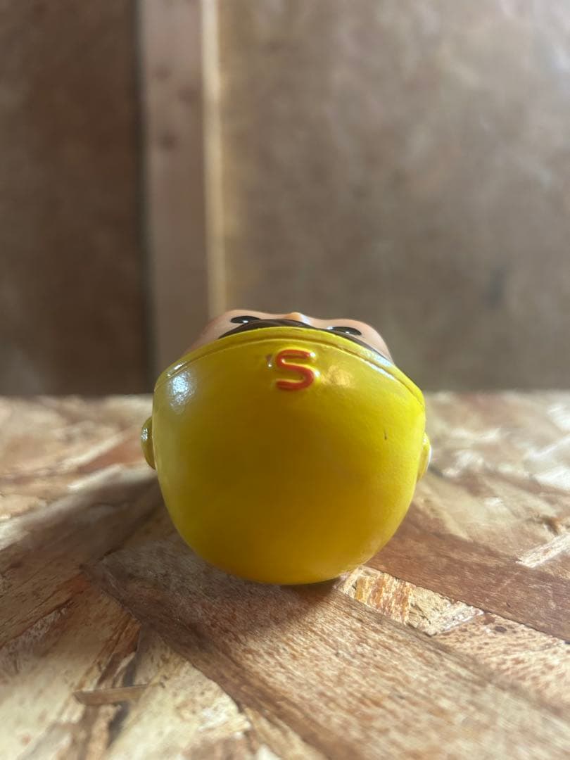 W/激レア 昭和レトロ 滋賀銀行 当時物 ソフビ しがちゃん 貯金箱 宇宙