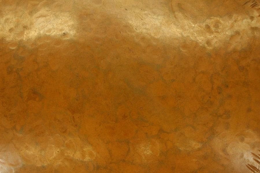 煎茶盆 銅槌目円盆 蔵苑造 共箱(ZE363)