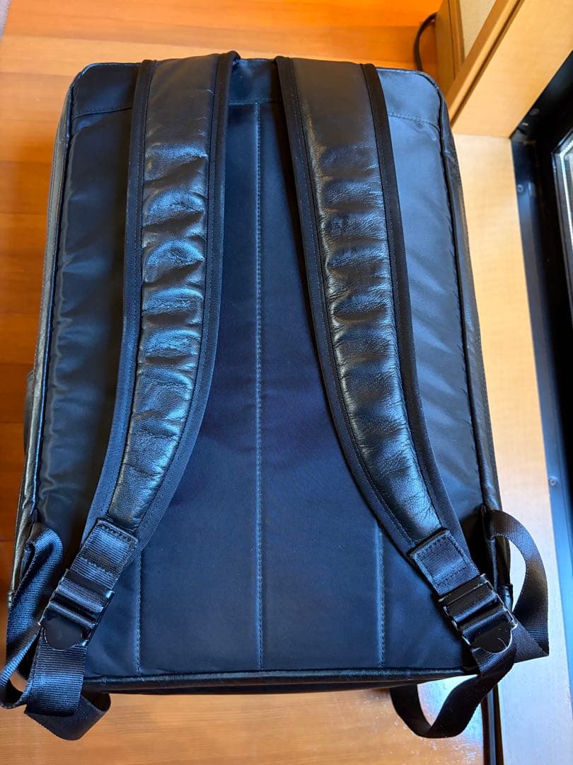 牛革製 PORTER TIME BLACK DAYPACK PC 15inch