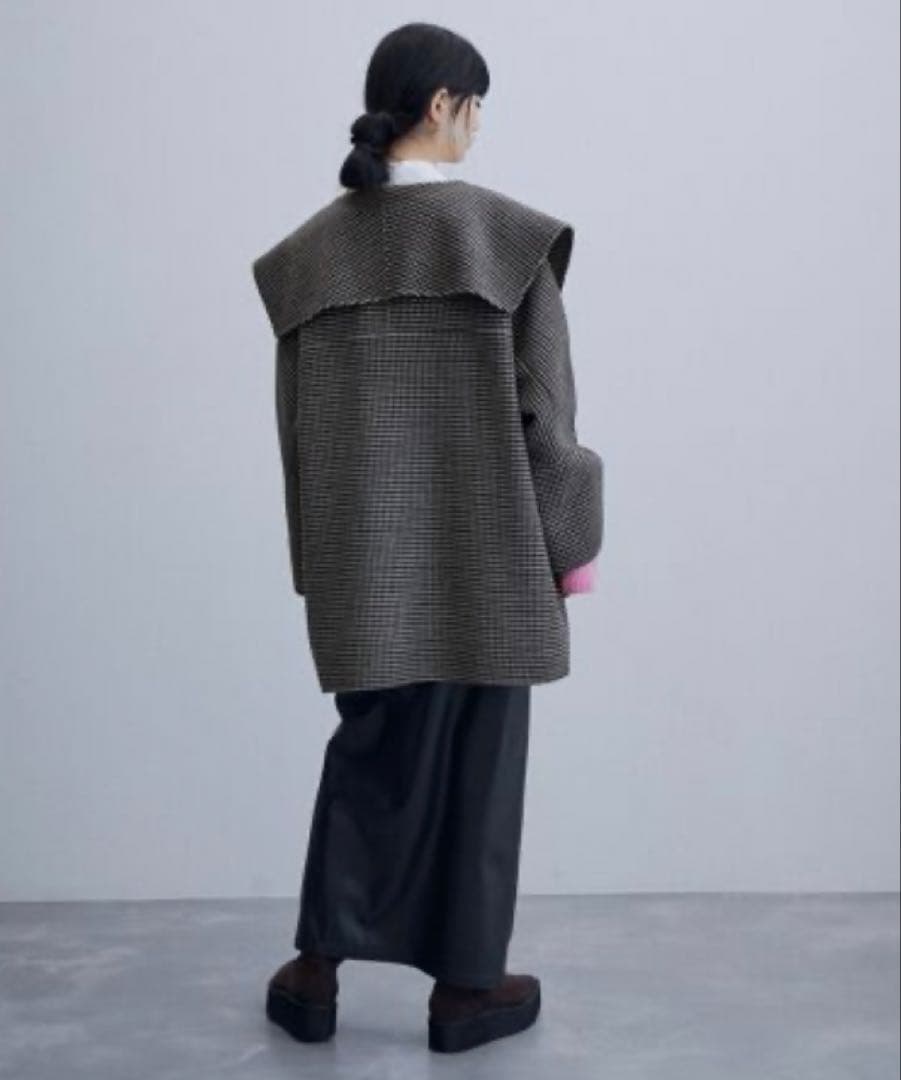 アダムエロペ Super120'sウールリバーハーフコート