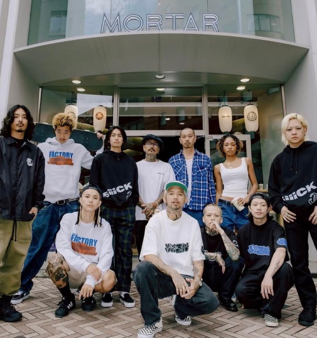 新品】JSF x MORTAR Tシャツ XL 黒 緑 THE BONEZ