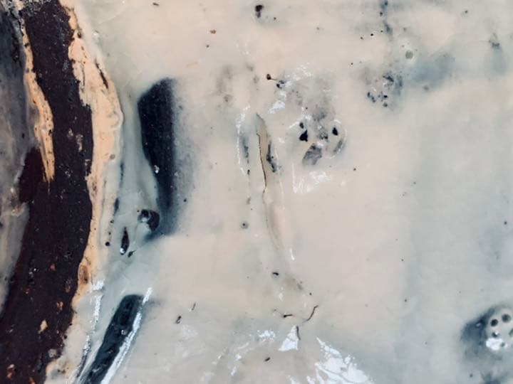 辻村史朗　粉引片口大鉢