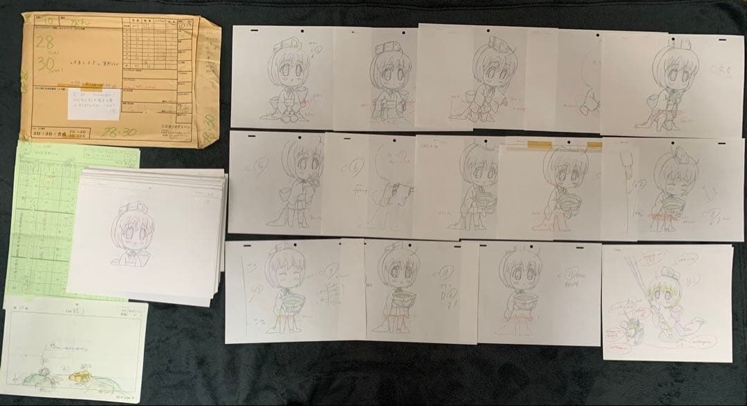 びんちょうタン　アニメ　原画セット　江草天仁