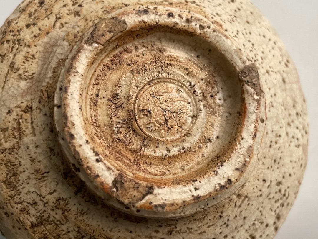 陶芸家 十三代坂田泥華 萩茶碗 萩焼 共箱 抹茶碗