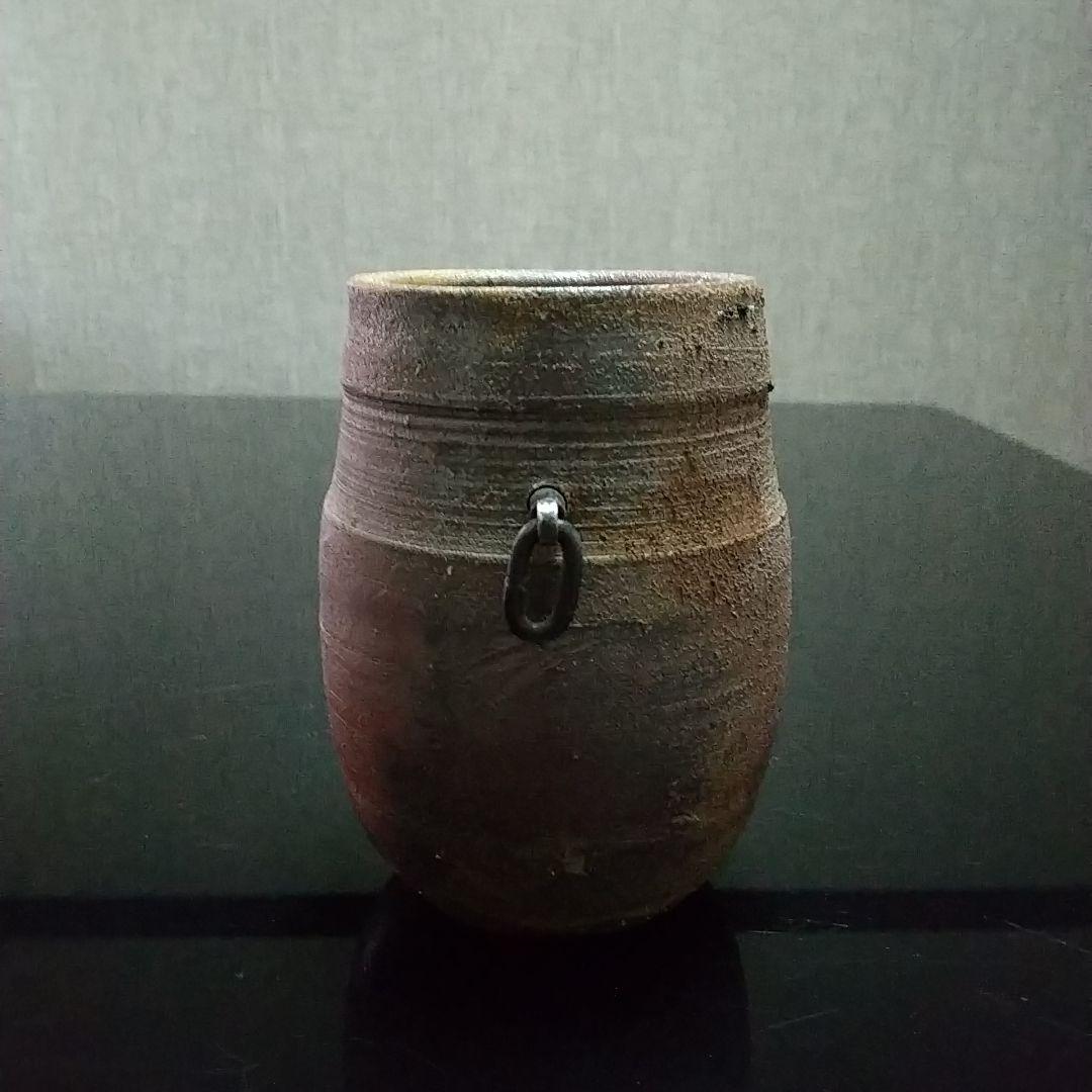 【備前焼 掛け花入】人間国宝 藤原 雄 ( 税込・送料無料！)