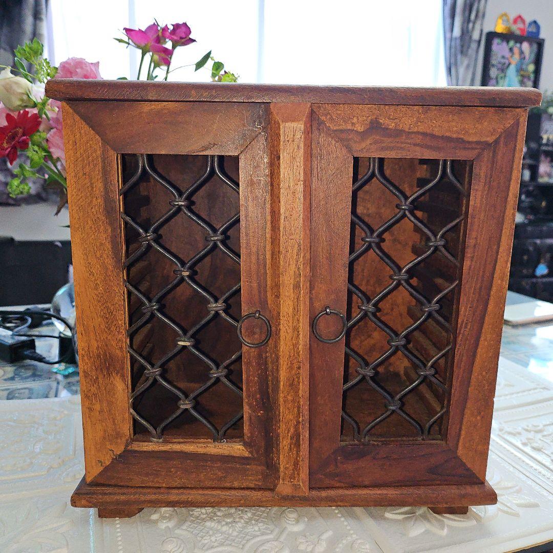 ☆アンティーク バリ風家具 CD収納 ヴィンテージ