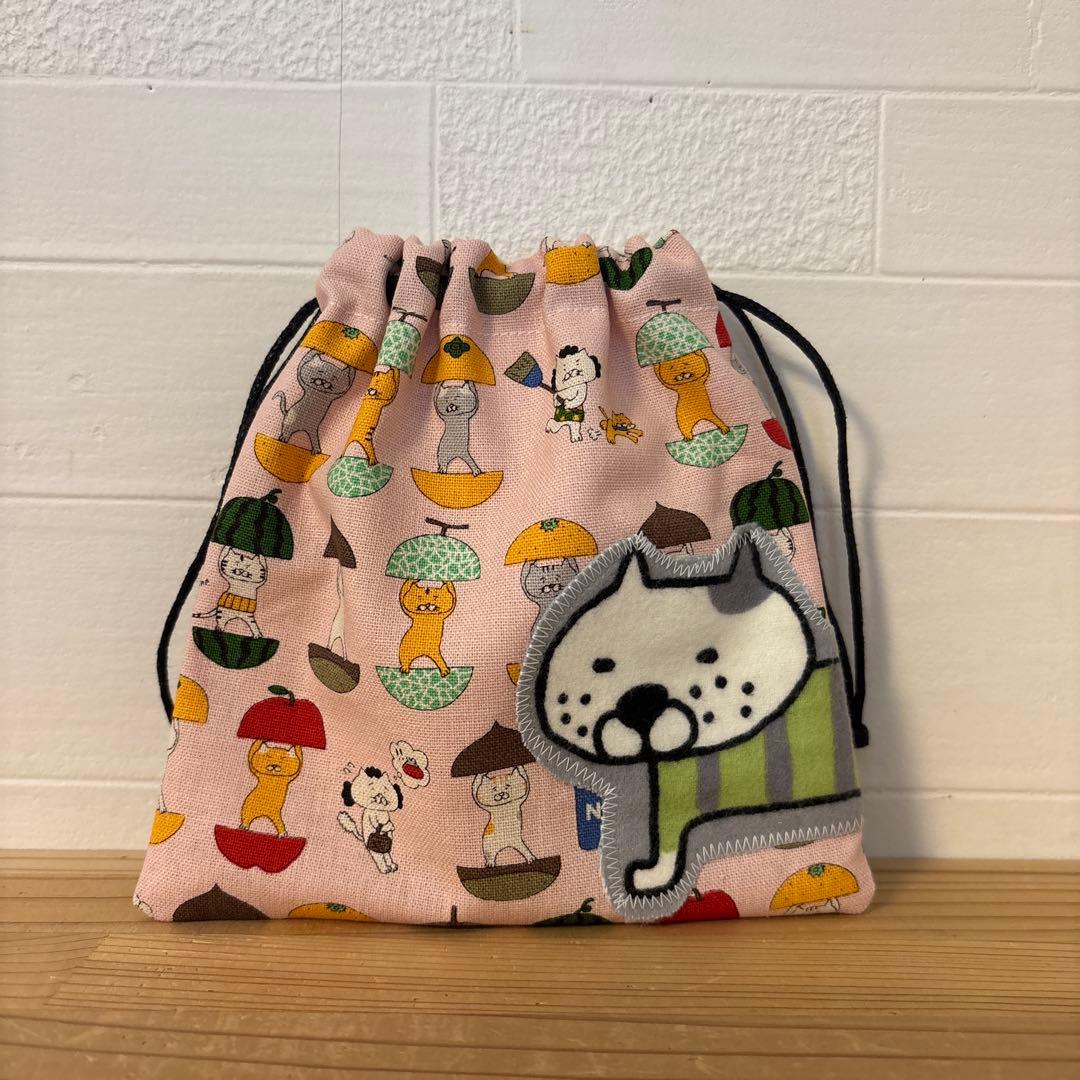 感謝価格SALE ユキエモン　巾着　ハンドメイド　小物入れ　限定生地