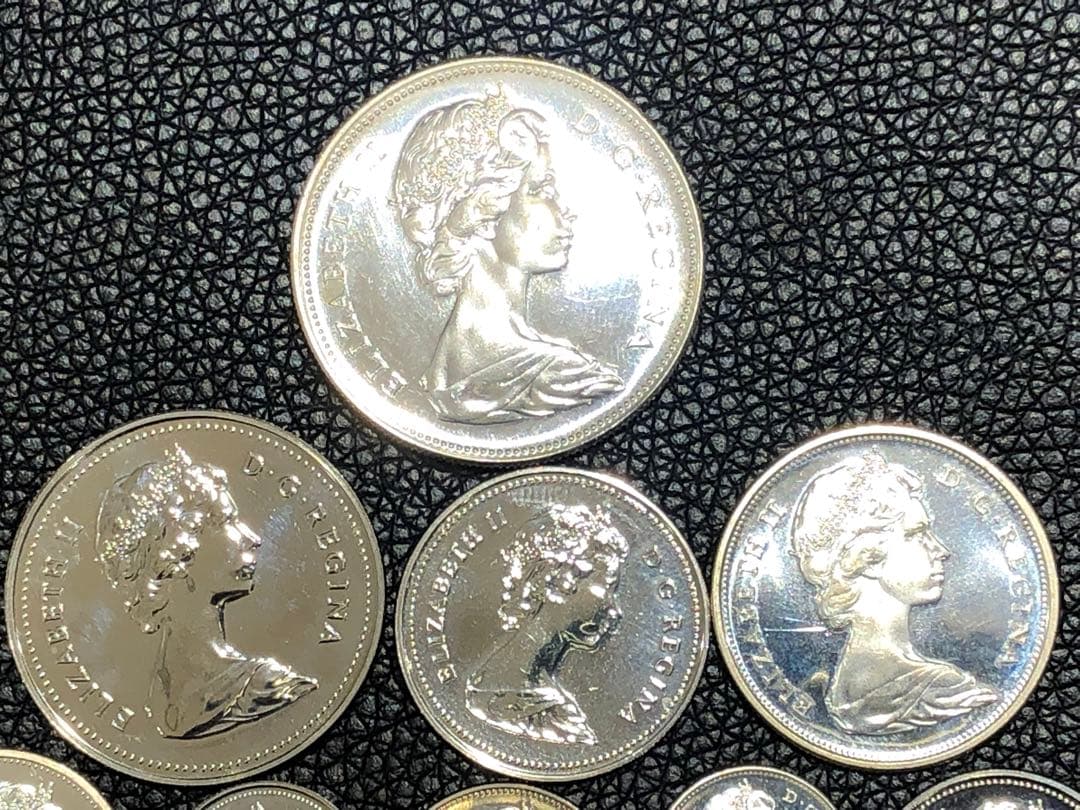 【美品】カナダドル　セント　銀貨　アンティーク