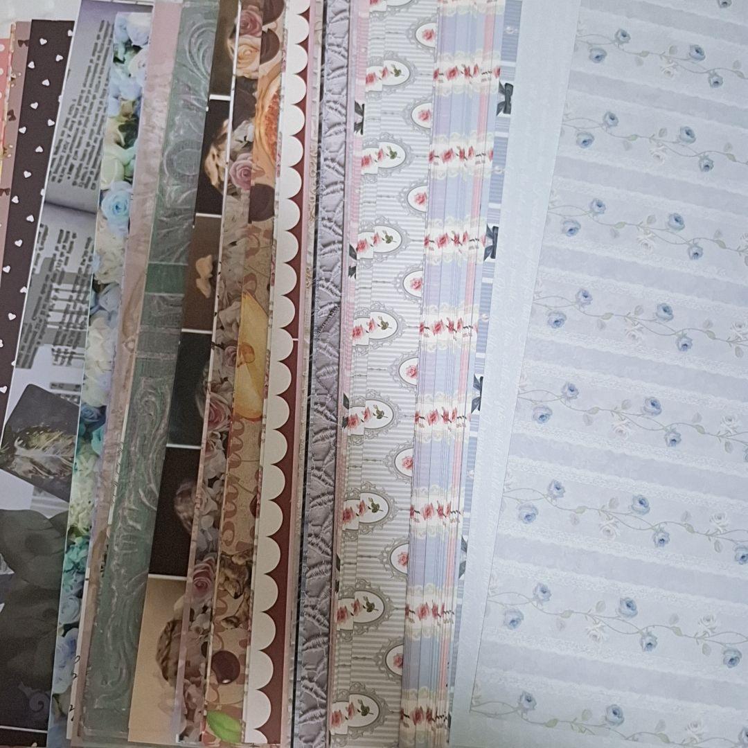 デザインペーパー まとめ売り 1000枚以上 コラージュ 素材 ハンドメイド