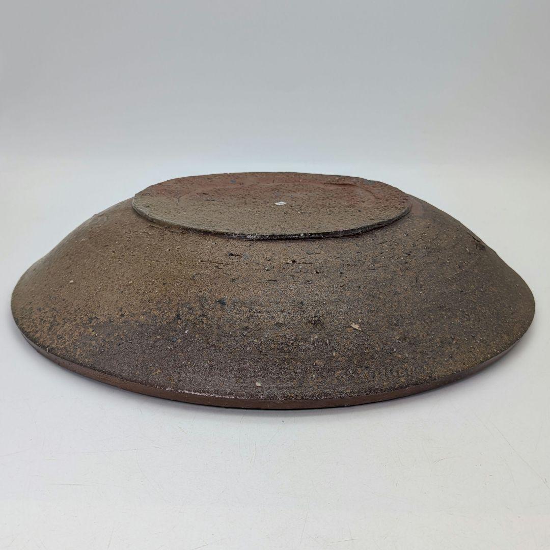 岡山県重要無形文化財 金重晃介 備前焼 大平鉢 共箱合布