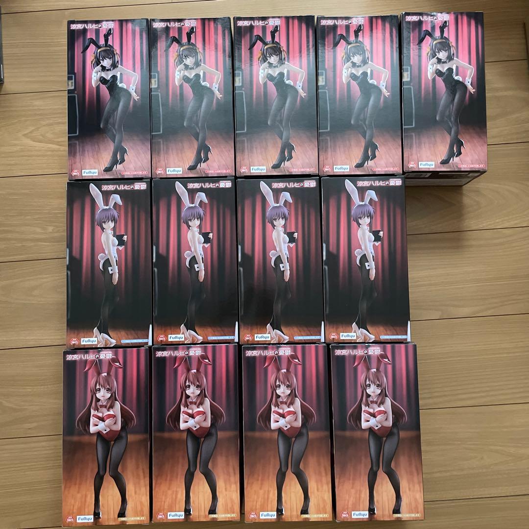 涼宮ハルヒの憂鬱　フィギュア　バニー　ハルヒ　長門有希　朝比奈みくる　bunny