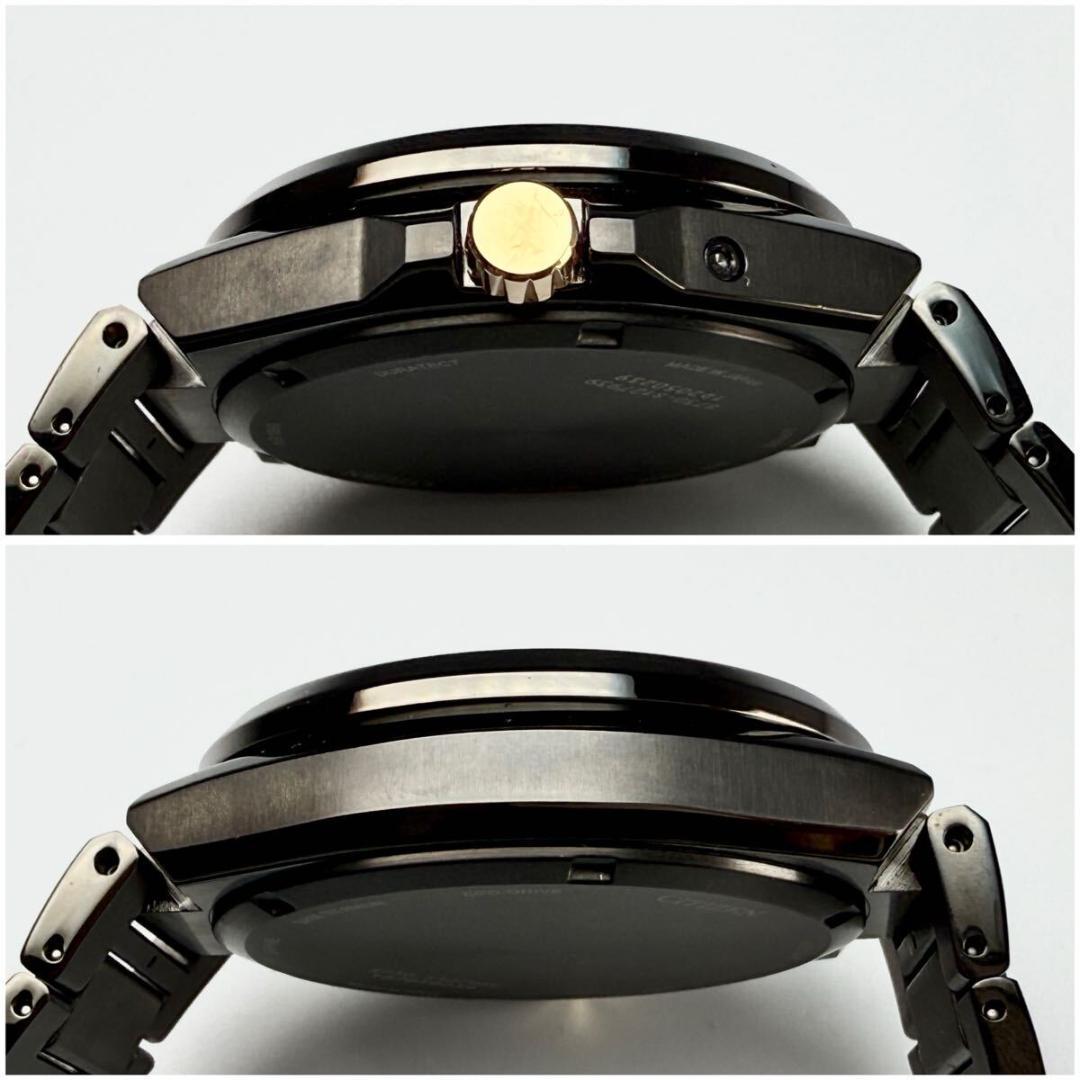 美品【稼働】シチズン 腕時計 アテッサ エコドライブ チタン サファイアガラス