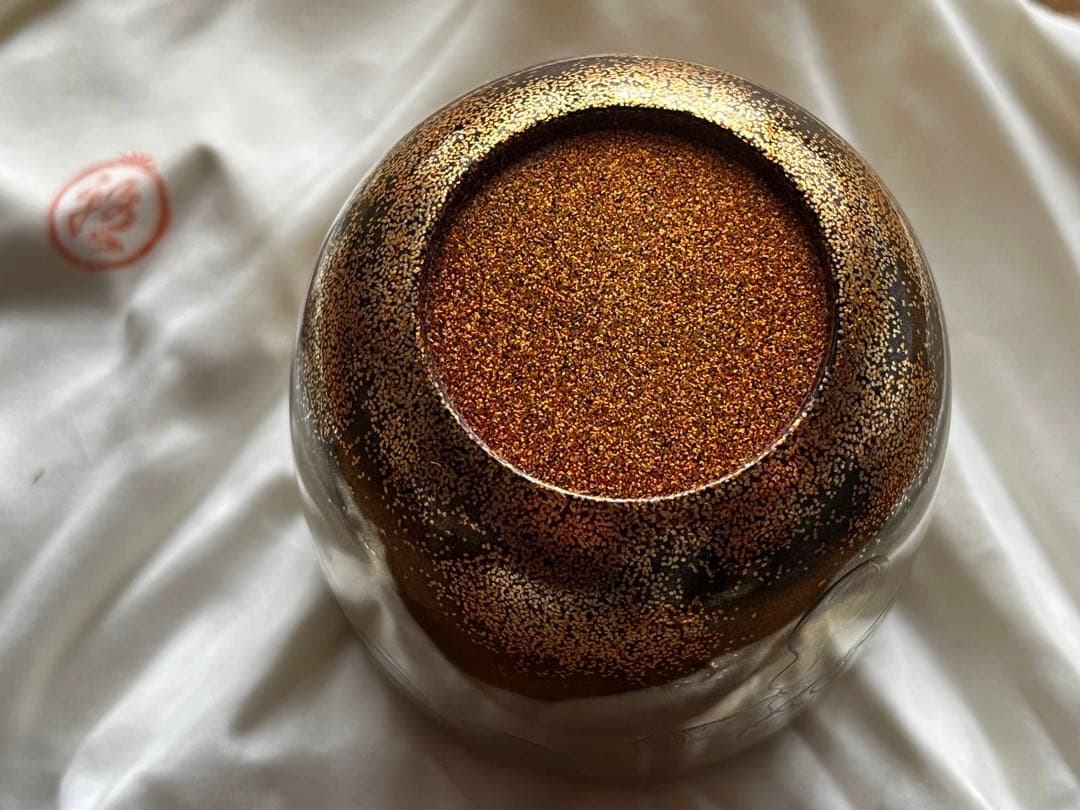 茶道具　六瓢蒔絵　大棗　内梨子地　雅光造