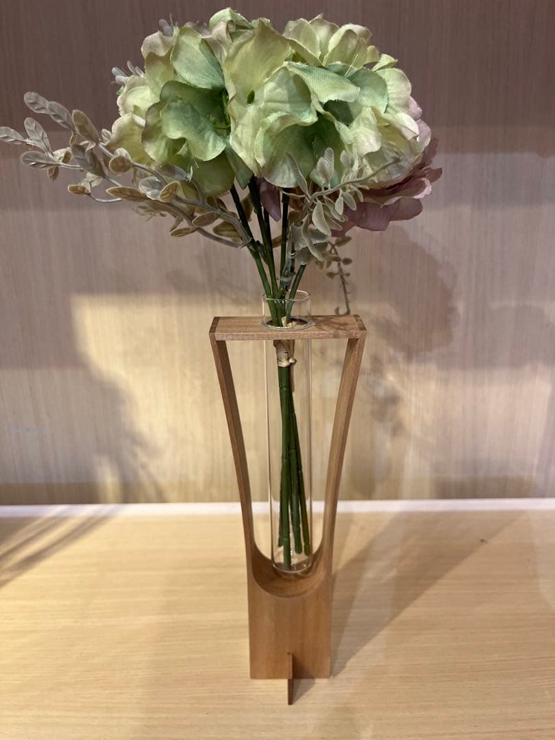 土師窯 花瓶 鉄釉耳付花生 八児正信(八児紫石)