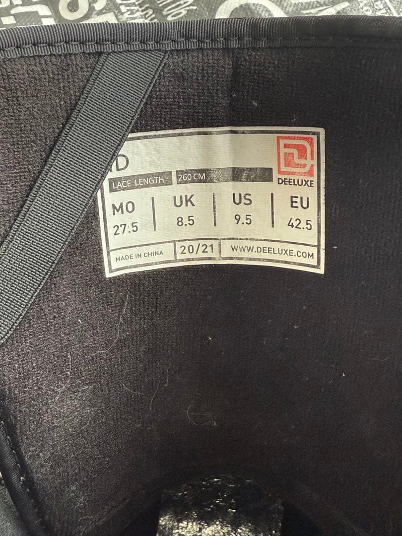 DEELUXE IDスノーボードブーツ ブラック　27.5