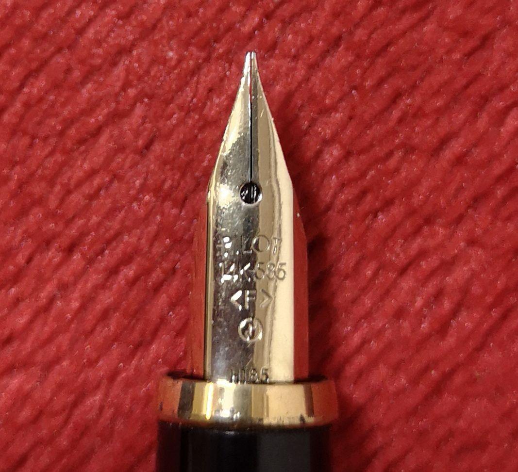 パイロット 万年筆 14K-585 刻印 14金 F H185 ブラックゴールド - メルカリ