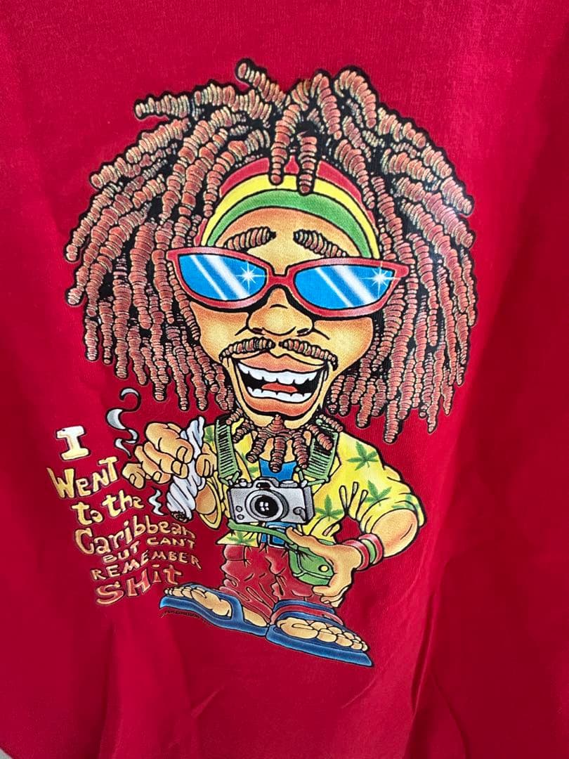 ヴィンテージTシャツ古着 レッド Sサイズ レゲエ