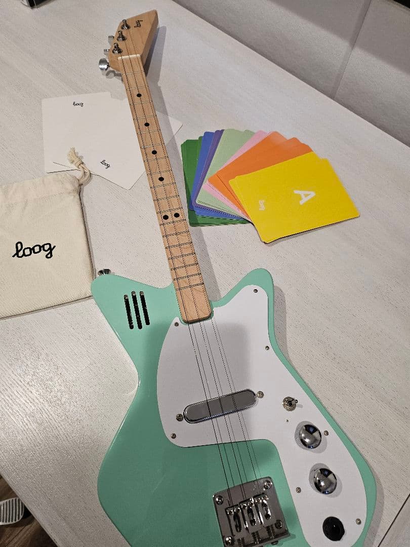 動作品 音だし○【Loog - エレキギター】ルーグ　アンプ付きミニギター 楽天市場】Loog（ルーグ）ギター ルーグ・ミニ（アンプ内蔵型