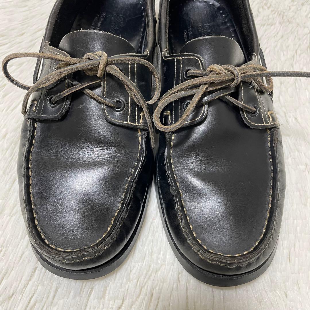 人気モデル✨パラブーツ　BARTH バース　デッキシューズ　黒　27.5cm