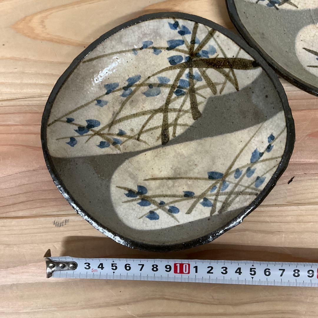 ６代　清水六兵衛　鉄絵秋草紋向付　5客